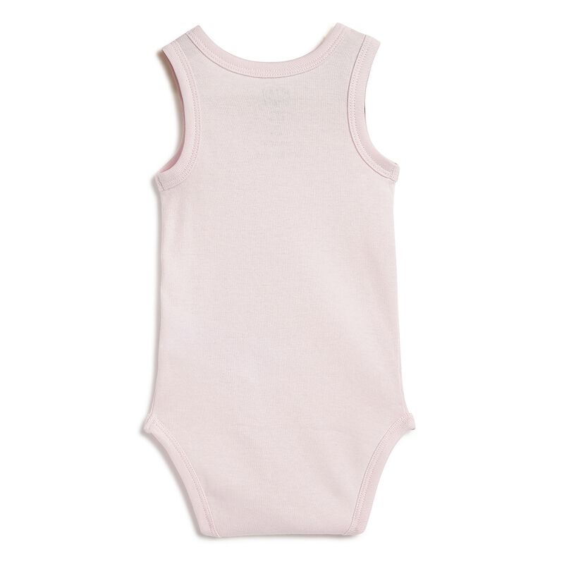 Infants White & Pink Sleeveless Bodysuit (Pack of 4) image number 2